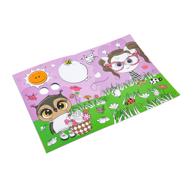 Товари для малювання - Розмальовка Grafix Wobbly Eyes Єдиноріг (150011_2)#2