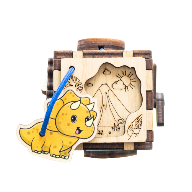 Развивающие игрушки - ​Развивающая игрушка Good Play Бизикубик Дино (К1090)#4