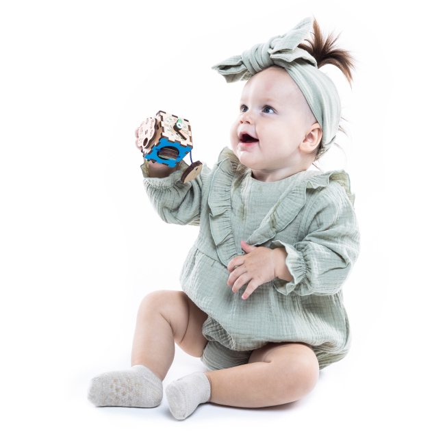 Развивающие игрушки - Развивающая игрушка Good Play Бизикубик Звери (К113)#5