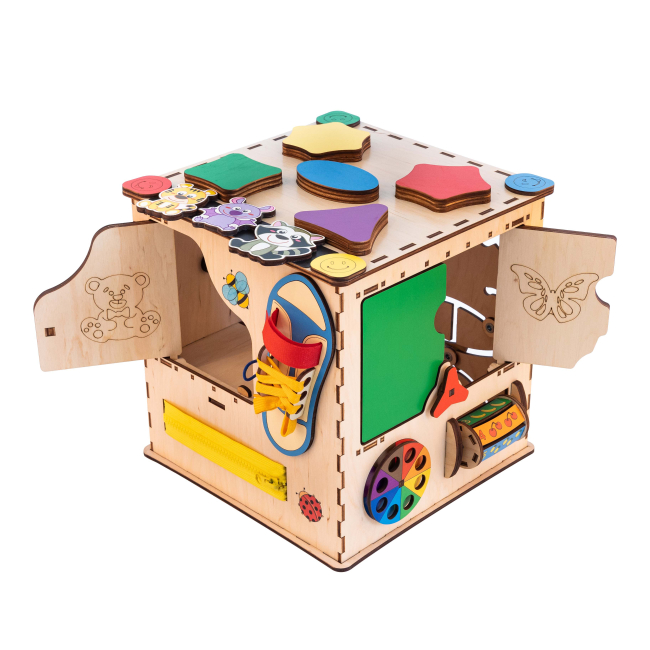 Розвивальні іграшки - Розвивальна іграшка Good Play Бізікубик Творчий (K104)#4