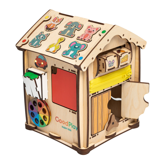 Развивающие игрушки - Развивающая игрушка Good Play Бизидомик Всезнайка LED (B102E)#3