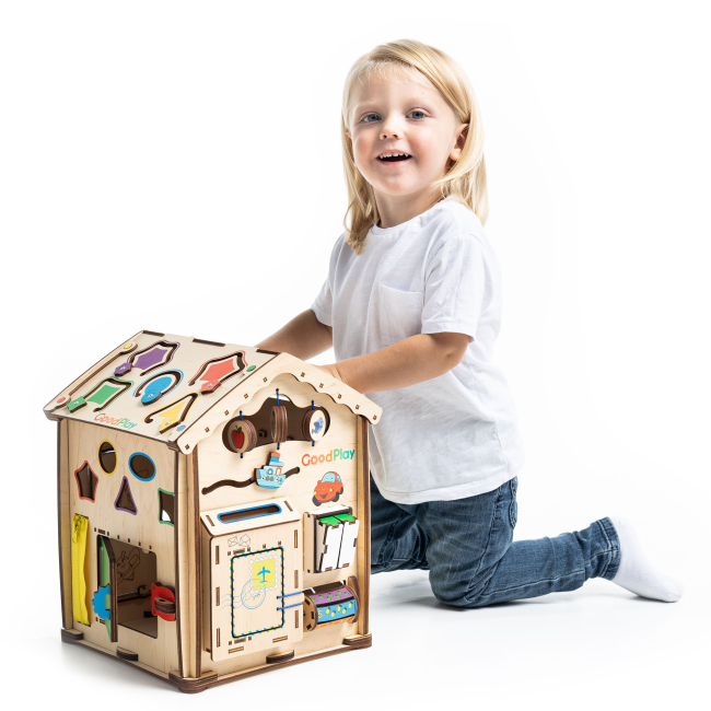 Развивающие игрушки - Развивающая игрушка Good Play Бизидомик Мудрец LED (B104E)#7