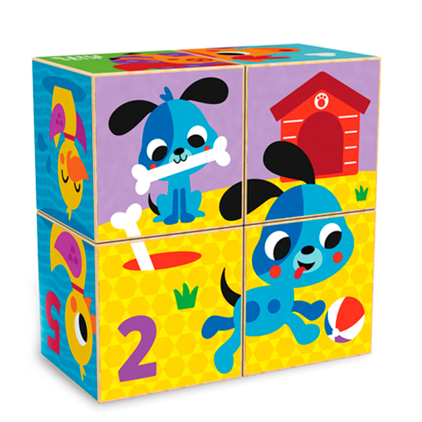 Розвивальні іграшки - Дерев'яна іграшка Kids Hits Пазл Counting Farm (KH20/022)#2