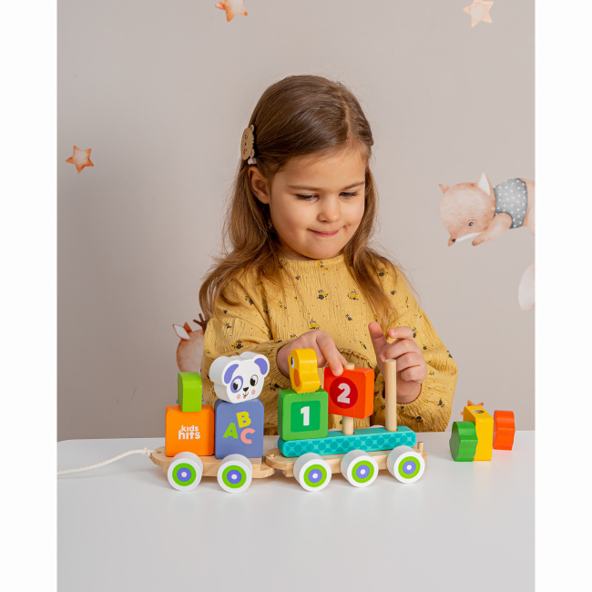 Развивающие игрушки - Деревянная игрушка Kids Hits Паровозик (KH20/037)#8