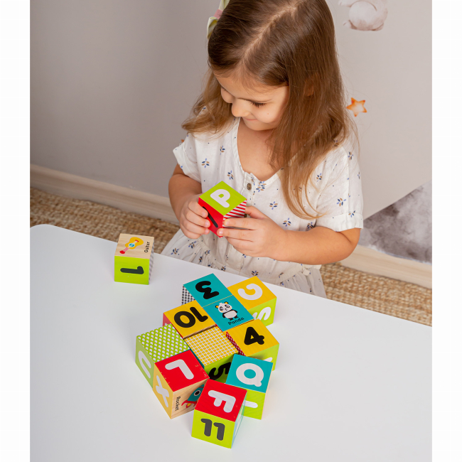 Розвивальні іграшки - Дерев'яні кубики Kids Hits Англійська абетка (KH20/030)#4