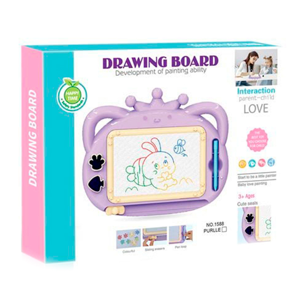 Товари для малювання - Магнітна дошка для малювання DIY Toys Play figures з короною (CJ-3974319)#2