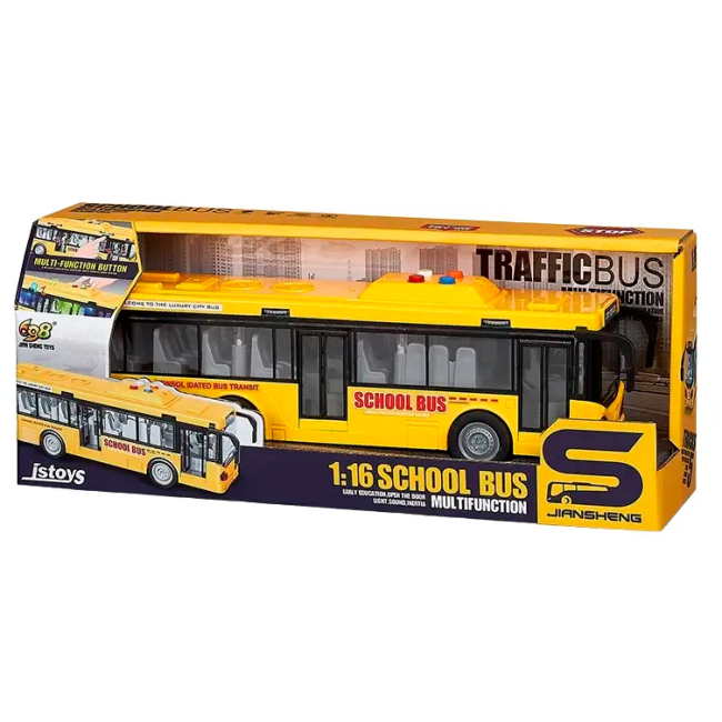 Транспорт и спецтехника - Автомодель DIY Toys Школьный автобус (CJ-4007550)#2