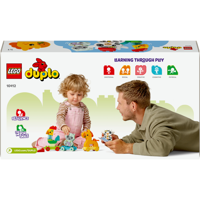 Конструктори LEGO - Конструктор LEGO DUPLO My First Потяг тваринок (10412)#3