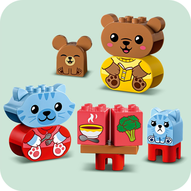 Конструкторы LEGO - Конструктор LEGO DUPLO My First Повседневные процедуры: Время ужина и сна (10414)#4