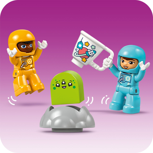 Конструктори LEGO - Конструктор LEGO DUPLO Town Пригоди на космічному шатлі 3-в-1 (10422)#4