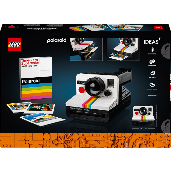 Конструкторы LEGO - Конструктор LEGO Ideas Фотоаппарат Polaroid OneStep SX-70 (21345)#3