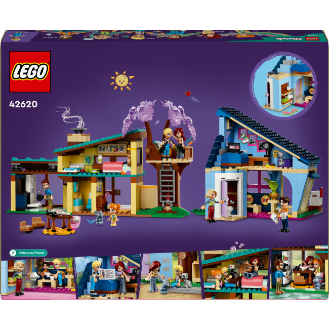 Конструкторы LEGO - Конструктор LEGO Friends Семейные дома Олли и Пейсли (42620)#3