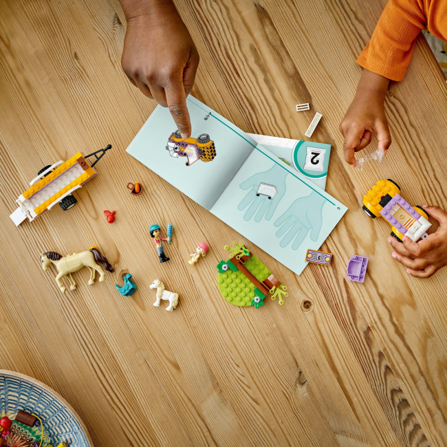 Конструкторы LEGO - Конструктор LEGO Friends Прицеп для лошади и пони (42634)#6