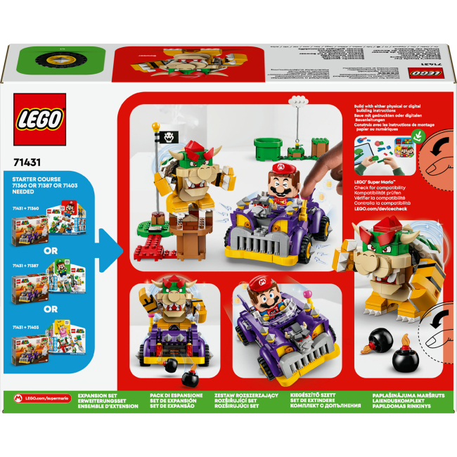 Конструктори LEGO - Конструктор LEGO ​Super Mario Маслкар Bowser. Додатковий набір (71431)#3