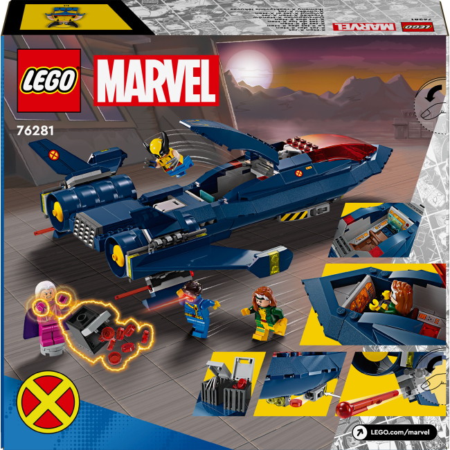 Конструктори LEGO - Конструктор LEGO Marvel X-Jet Людей Ікс (76281)#3