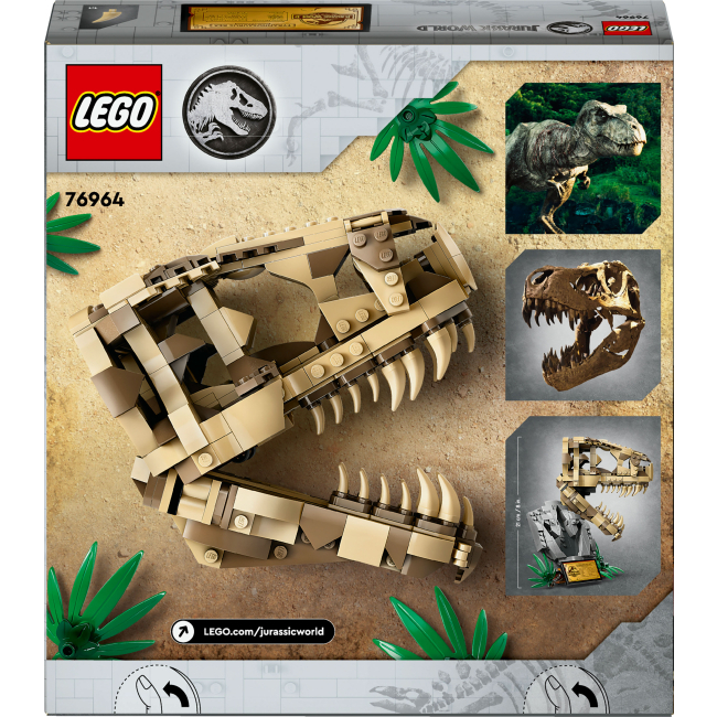 Конструкторы LEGO - Конструктор LEGO Jurassic World Окаменелости динозавров: череп тираннозавра (76964)#3