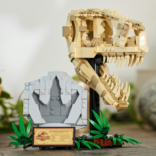 Конструкторы LEGO - Конструктор LEGO Jurassic World Окаменелости динозавров: череп тираннозавра (76964)#4