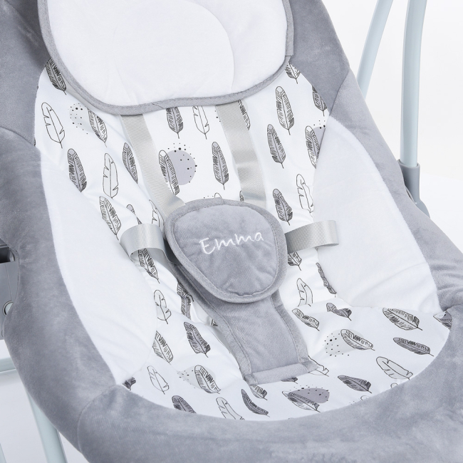 Крісла-качалки - Гойдалка El Camino Emma сірий (ME 1076 Soft Gray)#4