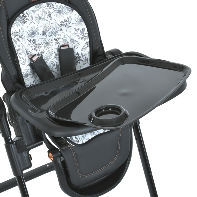 Товары по уходу - Стульчик для кормления El Camino чёрный (ME 1037-B Black Gold)#4
