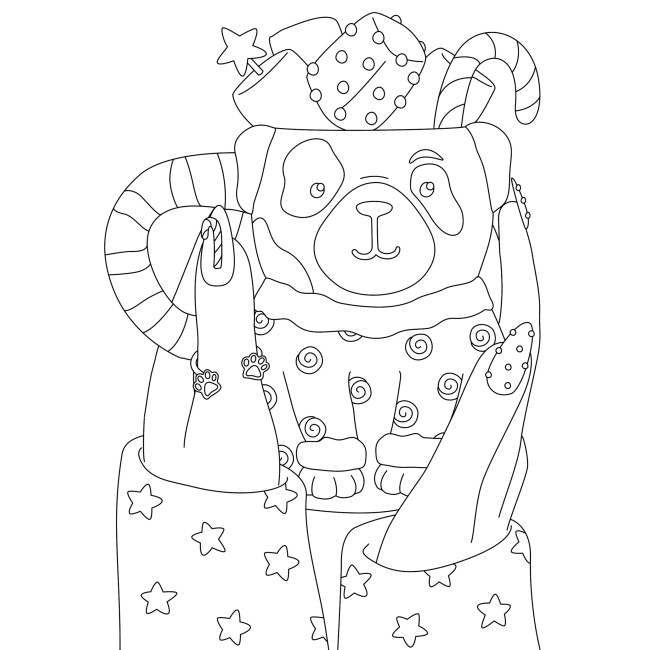 Товари для малювання - Розмальвка Жорж Girls fashion christmas (9786178287023)#5