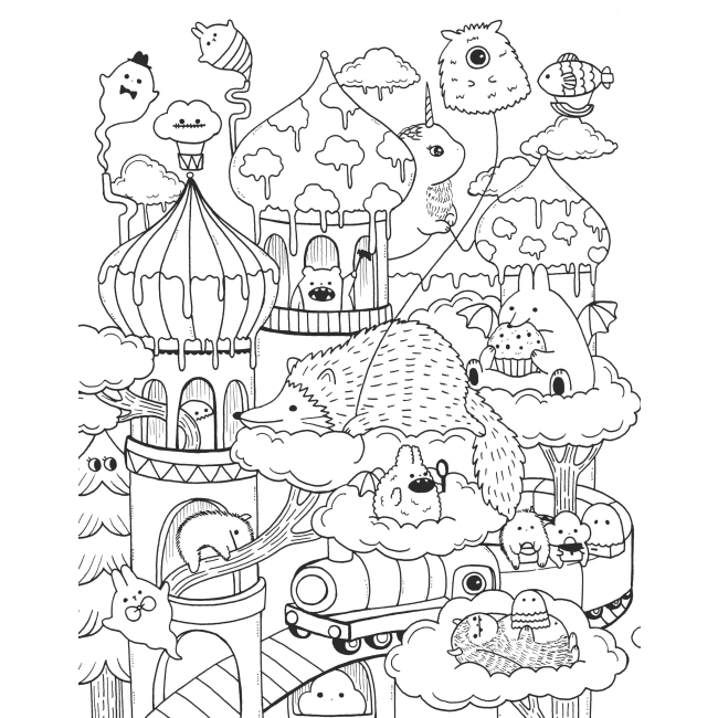 Товари для малювання - Розмальовка Жорж Майже мільйон монстриків (9786178287016)#2