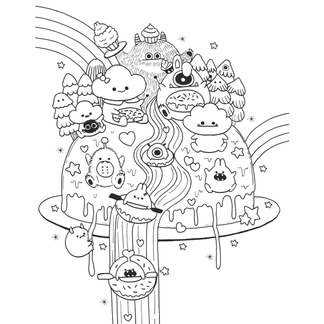 Товари для малювання - Розмальовка Жорж Майже мільйон монстриків (9786178287016)#4