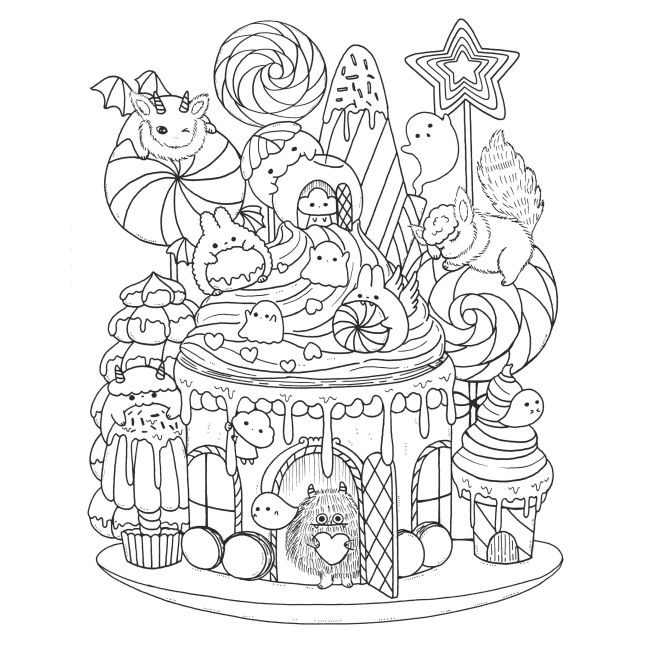 Товари для малювання - Розмальовка Жорж Майже мільйон монстриків (9786178287016)#5