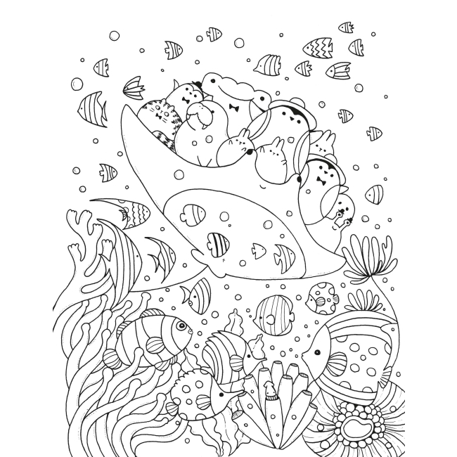 Товари для малювання - Розмальовка Жорж Майже мільйон морських створінь (9786178287009)#2