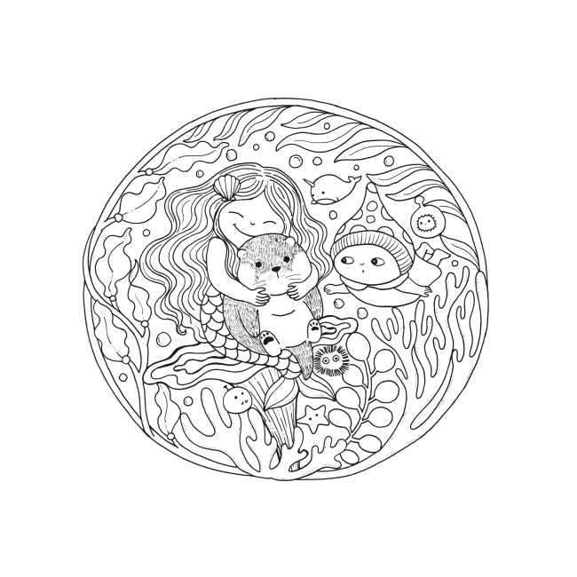 Товари для малювання - Розмальовка Жорж Майже мільйон морських створінь (9786178287009)#3