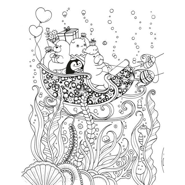 Товари для малювання - Розмальовка Жорж Майже мільйон морських створінь (9786178287009)#4