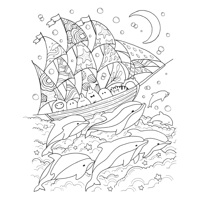 Товари для малювання - Розмальовка Жорж Майже мільйон морських створінь (9786178287009)#5