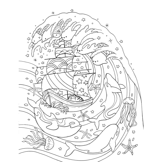 Товари для малювання - Розмальовка Жорж Майже мільйон морських створінь (9786178287009)#6