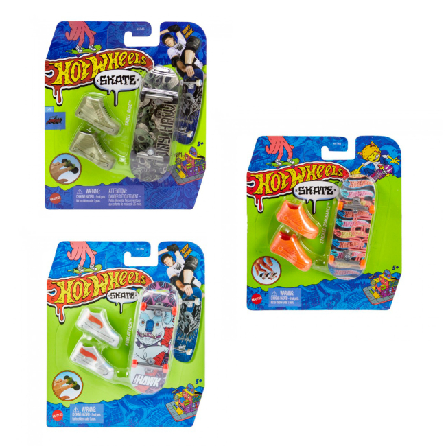 Антистресс игрушки - Скейт и обувь для пальчиков Hot Wheels Tony Hawk в ассортименте (HGT46)#4