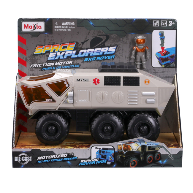 Фігурки чоловічків - Ігровий набір Maisto Space explorers Rover 6 x 6 бежевий (21252/2)#4