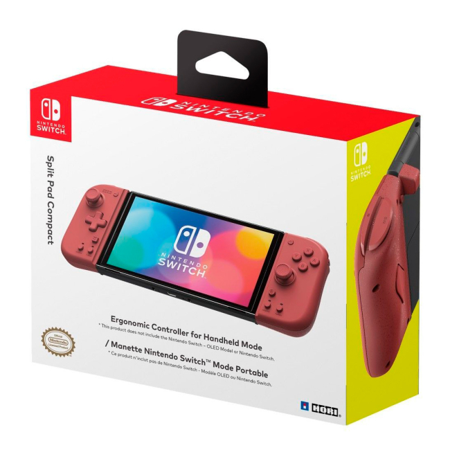 Ігрові керма та контролери - Контролери Hori Split Pad Compact червоний (NSW-398U)#5