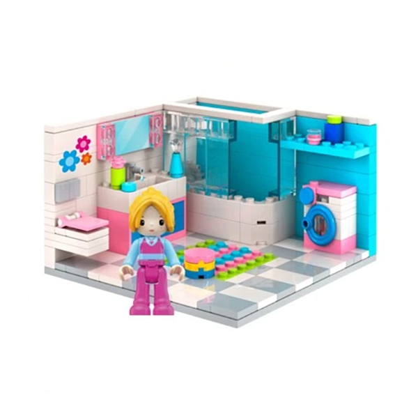 Конструктори з унікальними деталями - ​Конструктор IBLOCK Junior Kids hits Ванна кімната Луни (KH08/001/3)#2