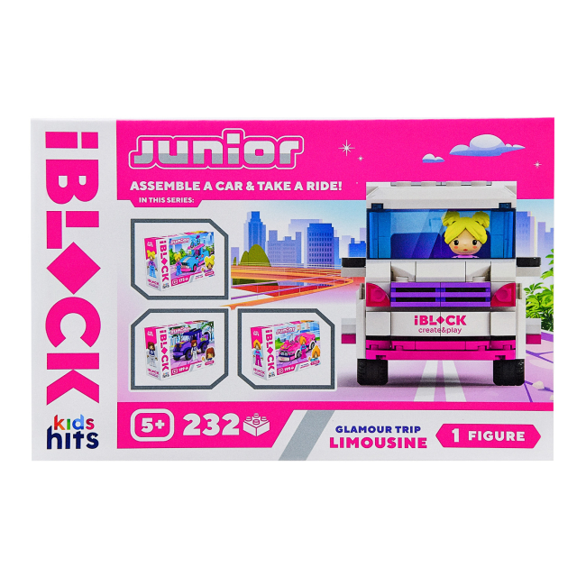 Конструктори з унікальними деталями - Конструктор IBLOCK Junior Kids hits Лімузин (KH08/002/2)#3