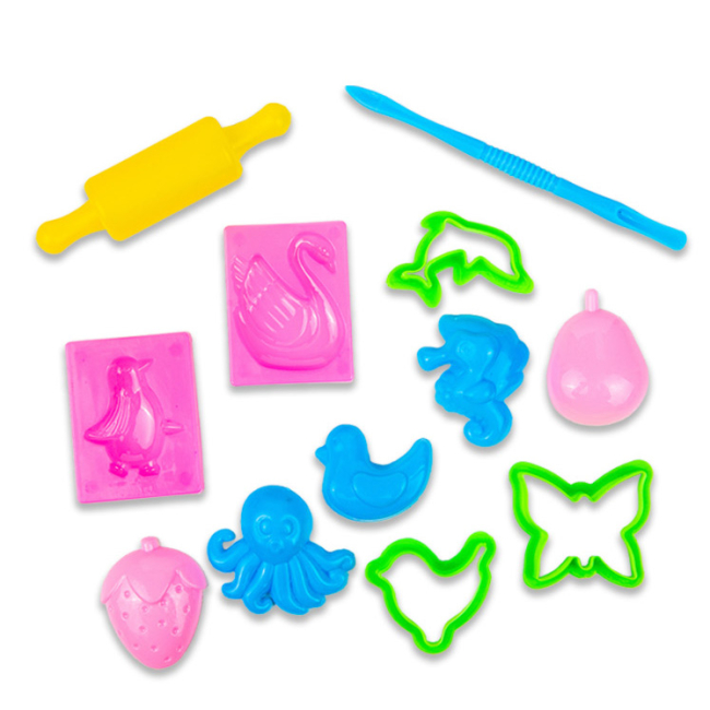 Наборы для лепки - Набор для творчества Strateg Мистер тесто 25 штук в ведре в ассортименте (41004)#3