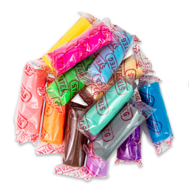 Наборы для лепки - Набор для творчества Strateg Мистер тесто 13 штук в ведре в ассортименте (41005)#2