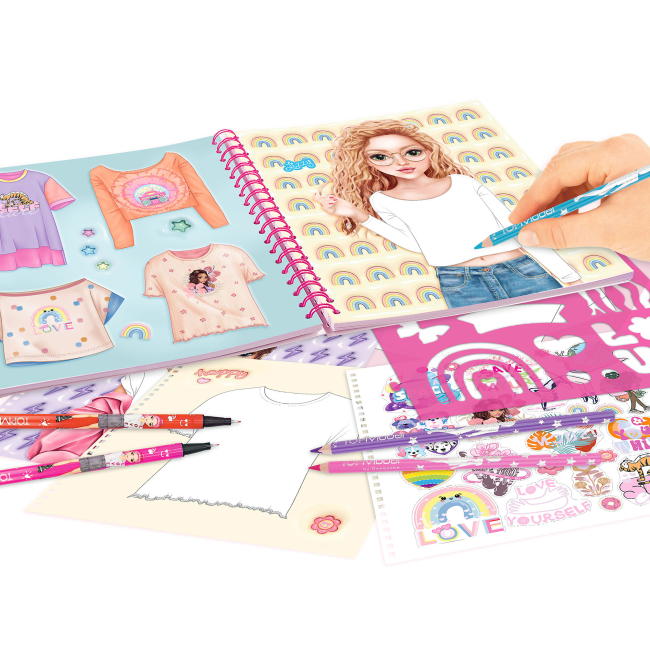 Набори для творчості - Альбом для розфарбовування Top Model Футболки (0412769)#3