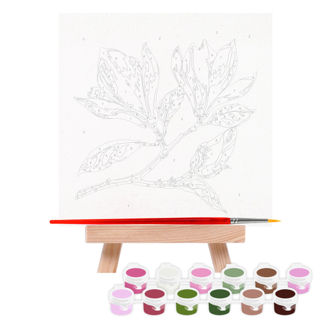 Товары для рисования - Картина по номерам Rosa Start Ветка магнолии 15 х 15 см (N00013934)#2