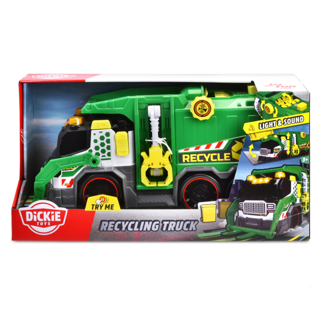 Транспорт и спецтехника - Мусоровоз Dickie Toys с контейнером (3307001)#5