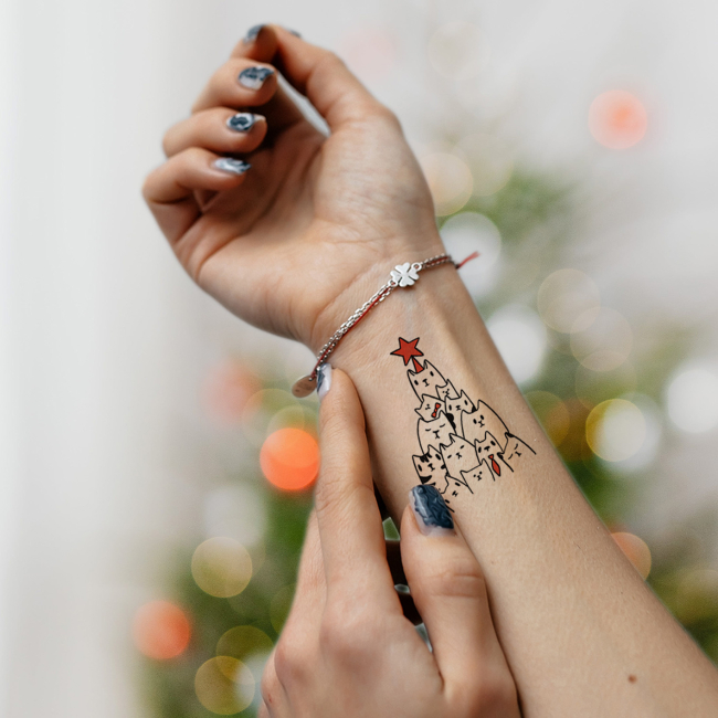 Косметика - Набір тату для тіла ​Tattooshka Зимові канікули (LB-168)#3