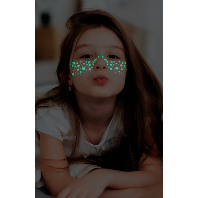 Косметика - ​Набір тату для тіла Tattooshka Зимовий погляд неонові (LB-169)#4