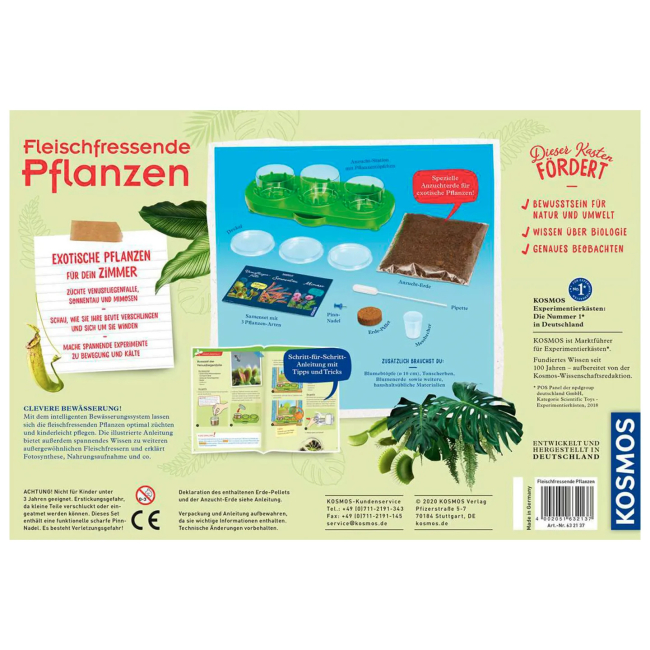 Наукові ігри, фокуси та досліди - Набір для дослідів Kosmos Венерина мухоловка (616977)#4