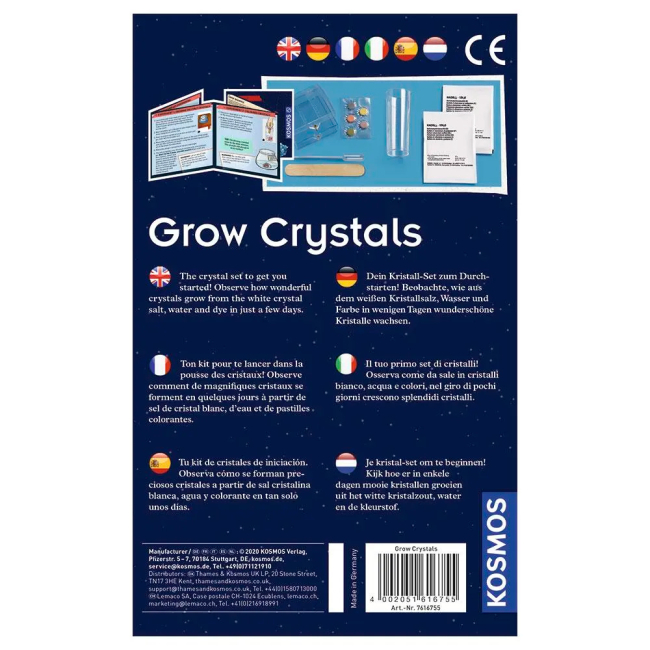 Научные игры, фокусы и опыты - Набор для опытов Kosmos Выращивание кристаллов (616755)#3