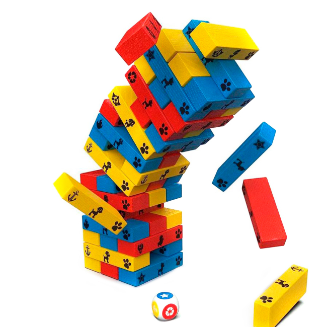 Настільні ігри - Настільна гра Spin master Дженга Цуценячий патруль (SM98270/6066828)#3