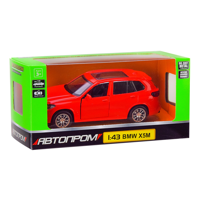 Автомоделі - Автомодель Автопром BMW X5M червоний (4370/2)#3