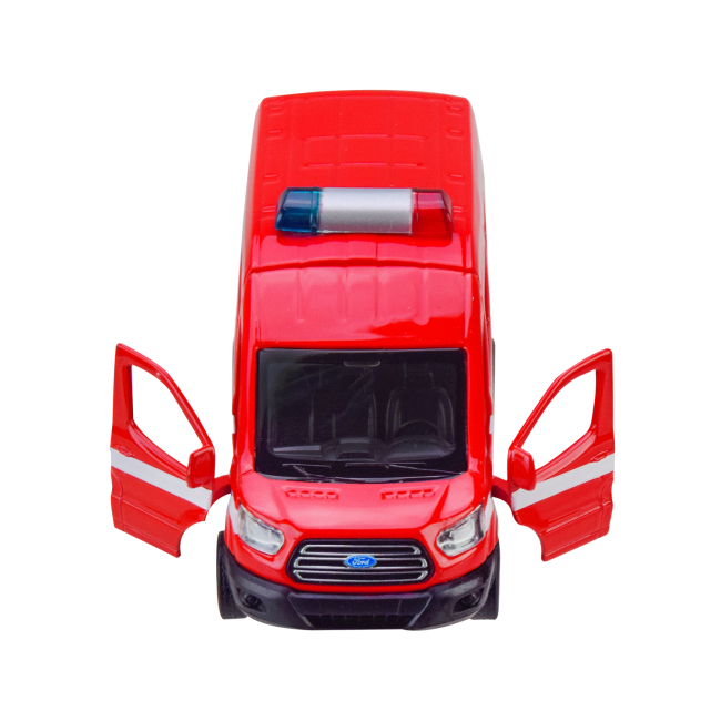 Транспорт і спецтехніка - Пожежна машина Автопром Ford Transit червоний (4373/1)#2