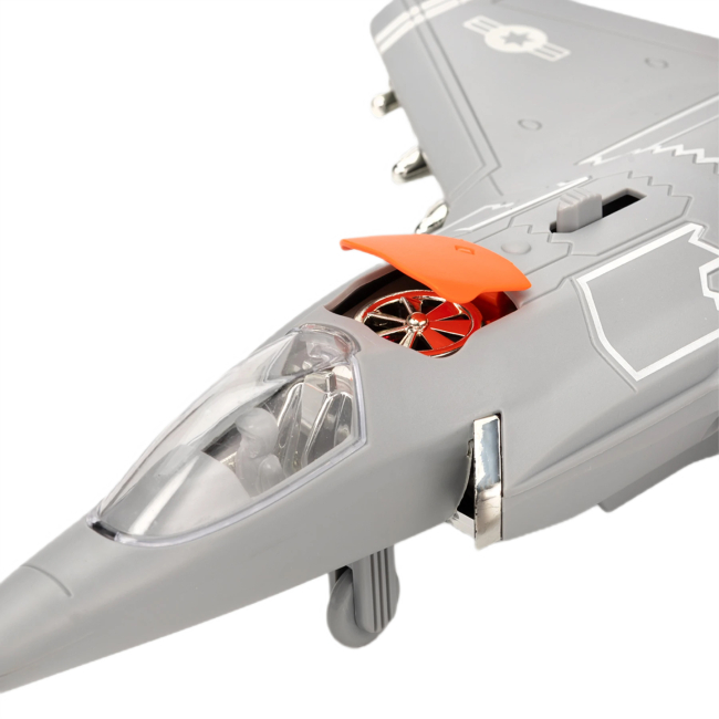 Транспорт и спецтехника - Самолет Автопром серо-оранжевый (AP9908AB/1)#3